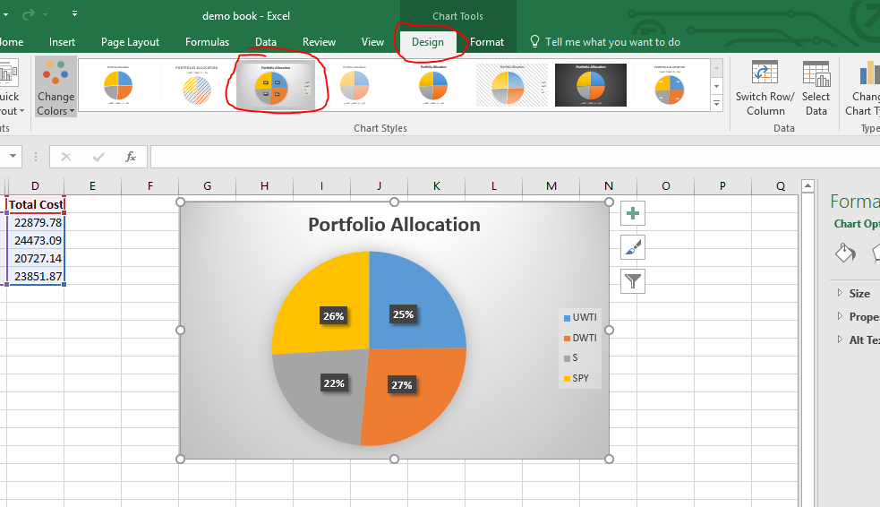 graph 2 pie 3