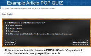 Education Center Quiz