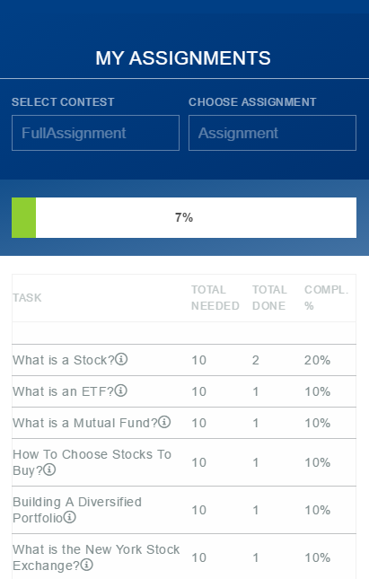 Mobile assignment preview