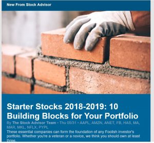 Motley Fool Stock Advisor Sample Email