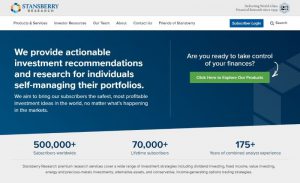 Stansberry Research website home page