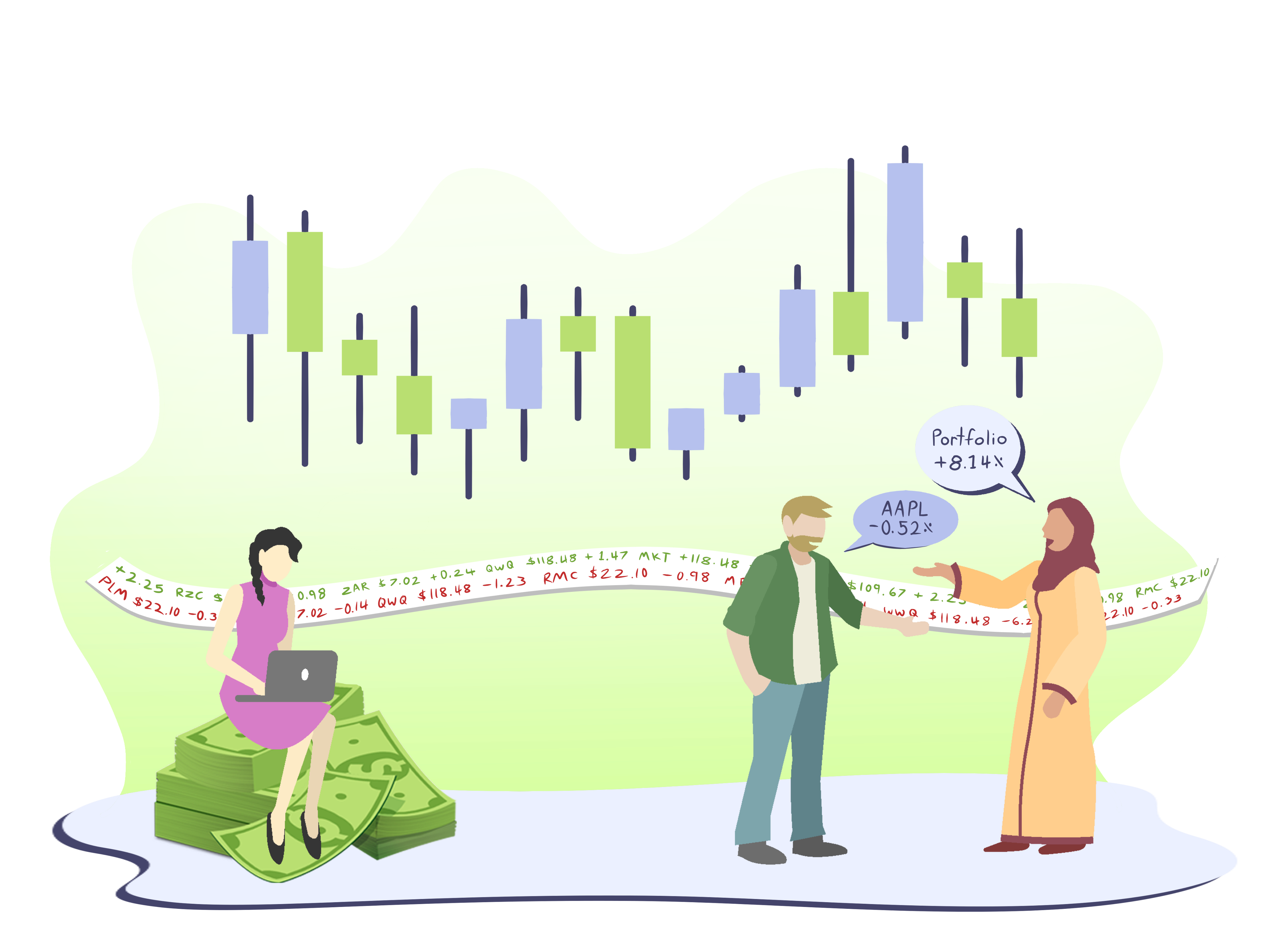 students talking