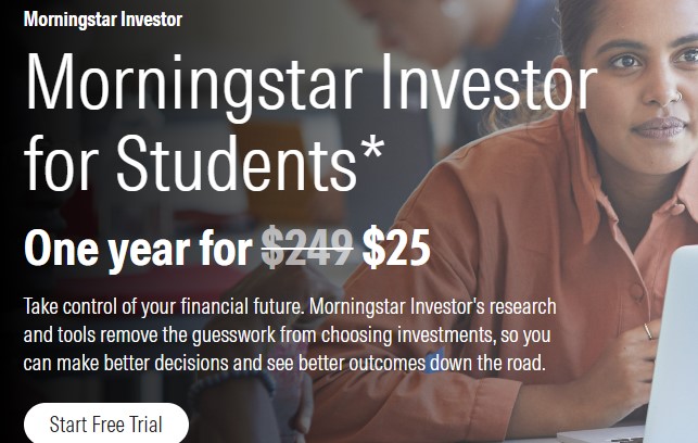 Morningstar student discount