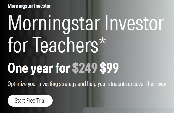 Morningstar teacher discount