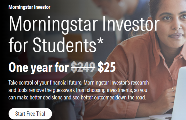 Morningstar student discount